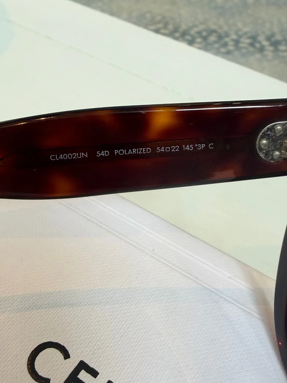 Céline Sunglasses Tortoise Polarized Brown Lenses with Case, Box + Original Tags